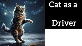 cat driving look |cat video #cat #catvideo #aicat #catslovers