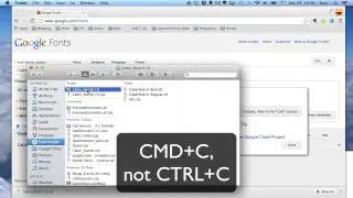 How to Install Google Fonts on Mac OS X