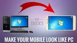 Make Your Android Mobile Look Like Pc/ computer || Very Easy Trick 2017