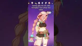 Genshin / Varesa Shy Idle Animation