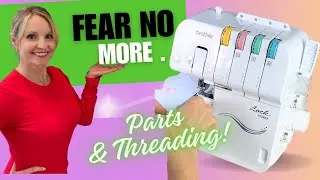Take the FEAR out of Threading a Serger or Overlock Machine//Brother Lock 1034DX