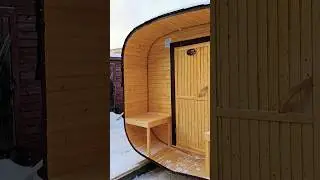 Мобильная Квадробочка 4,5 м с двумя отделениями и крыльцом. #банябочка,#квадробочка #пбк