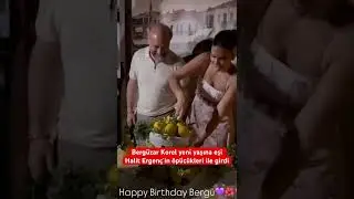 Bergüzar Korel yeni yaşına eşi Halit Ergenç’in öpücükleri ile girdi.