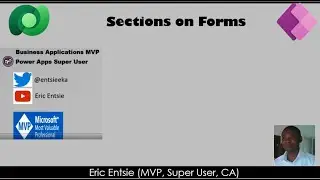 Sections on Power Apps  Model Driven and Canvas Apps