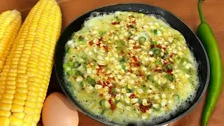 Corn Omelette | How to Make a Sweet Corn Omelette | Easy & Tasty Breakfast Recipe