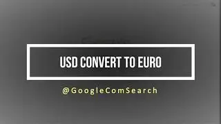 USD convert to EURO |  Google Com Search