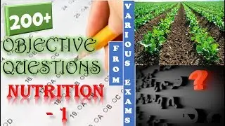 200+ Objective Questions Nutrients | Asked in various exams | Objective biology