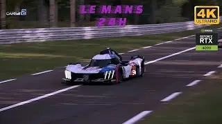 Project CARS 2 LMDH Hypercar MOD 24H Le Mans RTX 4090 4K max settings realistic graphics + reshade