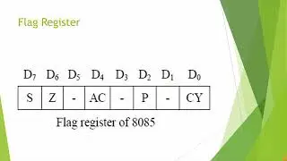 Flag register of 8085 Microprocessor