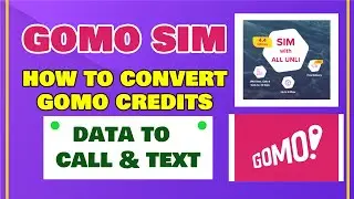Gomo Tutorial How to Convert Gomo Credits from Data to Call and Text - Gomo Sim
