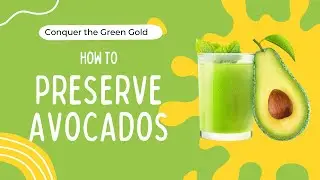 How to Preserve Avocados: Conquer the Green Gold