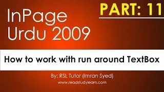 How to work with Run Around Text inpage - Set Text surrounded to object