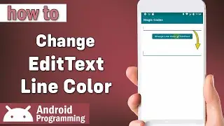 how to change line color in edittext in android