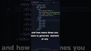 HTML Emmet Shortcuts Tutorial: Speed Up Your Coding! ⚡ #html5 #webdesign  #coding