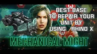 War Commander : Best Base To Repair Your Units using Rhino X