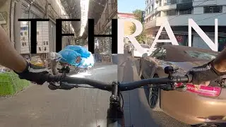 Tehran, Downtown To North, Bike POV in 4K