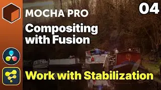 04 Art Direct Stabilization data in Fusion [Boris FX Mocha Pro & Blackmagic Fusion Compositing]