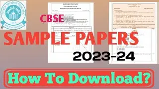 HOW TO DOWNLOAD SAMPLE PAPER OF 2023-24? || CBSE 2023-24 || SAMPLE PAPER .... 📃 .