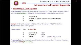 المعالجات الدقيقة المحاضرة 9 (Addressing in the Code Segment)