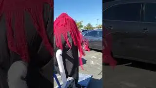 Walking through lowes parking lot with the reaper band singer! 