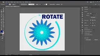 Поворот в ілюстраторі через інструмент Rotate