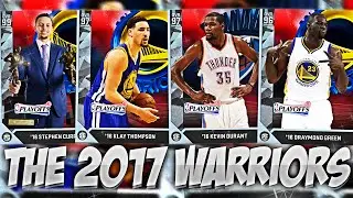 THE 2017 GOLDEN STATE WARRIORS IN NBA 2K16 MYTEAM!!! EPIC BUZZER BEATER FINISH!!!