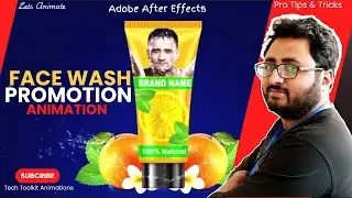 "Professional Face Wash Motion Graphics in Adobe After Effects | Step-by-Step Urdu/Hindi Tutorial"