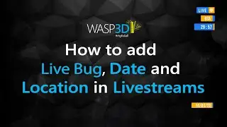 How to add Live, Location, Date, countdowns Bugs in Livestreams (vMix, OBS, etc.) | 
