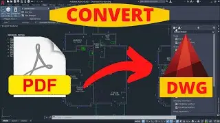 How To Convert PDF Drawing Plan To AutoCad dwg Format Online