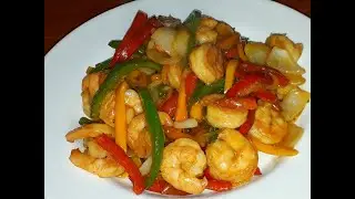 Camarones Salteados con Vegetales