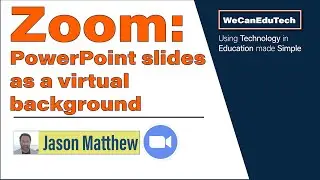 How to use PowerPoint slides as a virtual background in ZOOM