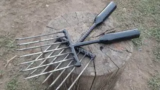 Do-it-yourself fishing spear.