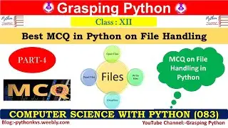 *Best Python MCQ | MCQ on File Handling in Python | Python File handling | Part-4*