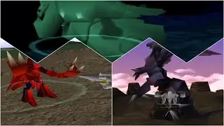 Final Fantasy VII - Cait Sith toying with the WEAPONS