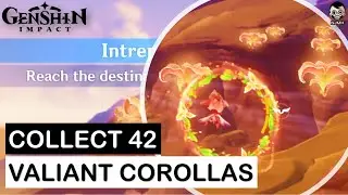 Intrepid Impulse | Valiant Corollas Collects 0/42 | Reach the destination within time Genshin Impact