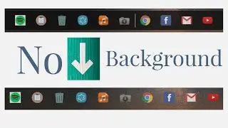 How to Remove the background of Rainmeter Dock (make your dock transparent)