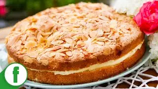 Bee sting with almonds and vanilla cream | Fast bee sting