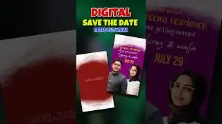 DIGITAL SAVE THE DATE REELS VIDEO EDITING | WEDDING INVITATION REELS VIDEO EDITING | SAVE THE DATE