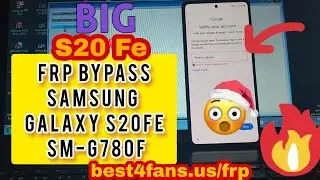 FRP Bypass Samsung Galaxy S20FE 5G ( SM-G780F ) – How to Unlock Google Account Lock