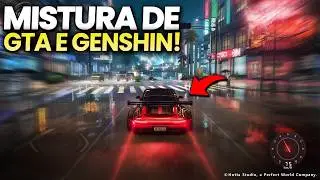 INCRÍVEL! NOVO JOGO EM MUNDO ABERTO estilo GTA e GENSHIN IMPACT para Mobile, PS5 e PC