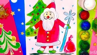 🎄Рисуем🎅🏻простого ДЕДА МОРОЗА