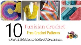 10 Tunisian Crochet Free Patterns - Crochet Round up #shorts