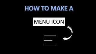 How to Create a Menu Icon Using HTML and CSS|| No JavaScript || Smartcode India