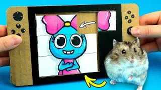 Drawing Poppy Toons for Cardboard Puzzle | Roblox | Dandy's World