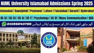 NUML University Islamabad Admission Spring 2025 | NUML University Islamabad Admission Spring 2024