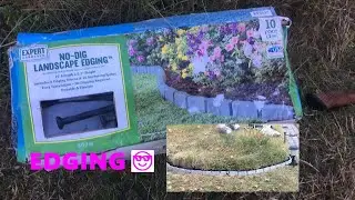 Walmart Clearance Expert Gardener Landscape Edging How to No Dig Rock wall