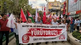 NATO'ya karşı yürüyüş İzmit'te devam etti