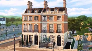 LONDON TERRACED HOUSE | Sims 4 Speed Build (Stop Motion Style)