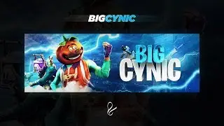 Fortnite 3D Text Header - SpeedArt by xEpsilonN