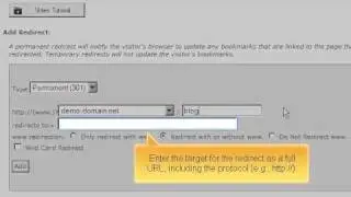 How to redirect a URL